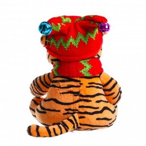 Мягкая игрушка «Тигр в шапке», 15 см