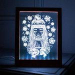 Рамка светящаяся &quot;Девочка&quot;, 13.5х17 см, USB, 5V , 10 LED, RGB