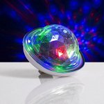 Световой прибор &quot;Мини диско шар&quot;, 6 см, USB, моргает, RGB