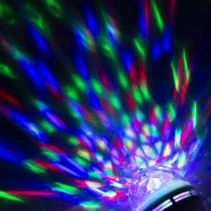 Лампа «Диско-шар», 8 см, Е27, свечение RGB