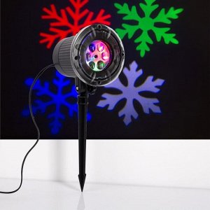 Световой прибор "Снежинки разноцветные", 9х26 см, 12V, МУЛЬТИ