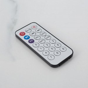 Ночник проектор «Хрустальный диско-шар» 17.5 см, динамик, свечение мульти, 220 В