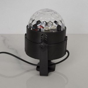 Luazon Lighting Световой прибор «Хрустальный шар» 7.5 см, пульт ДУ, свечение RGB, 220 В