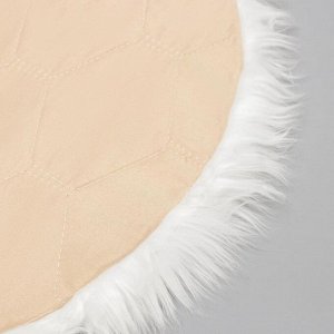 Коврик Доляна «Вини», 60?60 см, цвет белый