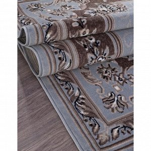 Ковёр прямоугольный Sierra 5444, размер 150x300 см, цвет blue-brown 2