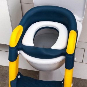 Детское сиденье на унитаз, цвет синий/желтый