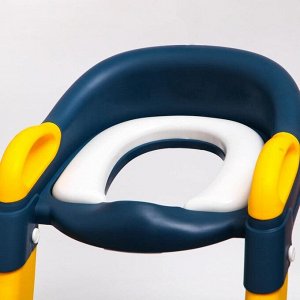 Детское сиденье на унитаз, цвет синий/желтый