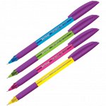 Ручка шариковая Berlingo &quot;Triangle 110 Color&quot; синяя, 0,7мм, грип, корпус ассорти