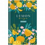 Ежедневник недатированный А5, 136л, 7БЦ OfficeSpace &quot;Цветы. Juicy lemon&quot;, матовая ламин., выбор. лак