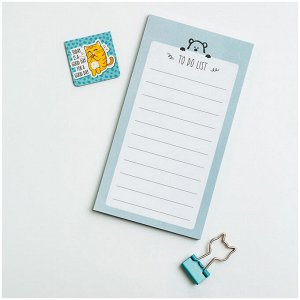 Блок для записей (To Do list) MESHU ""Dew"" 8,0*15,0см, 50л., mint сandy, на склейке