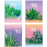 Тетрадь 96л., А5, клетка на гребне BG &quot;Juicy plant&quot;