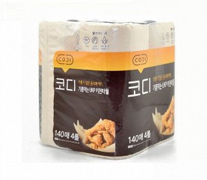 SSANGYONG C&B КОМПАКТНЫЕ кухонные салфетки &quot;Codi  Absorbing-oil Kitchen Towel&quot; (жиропоглощающие, двухслойные, тиснёные)