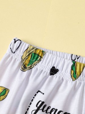 Футболка и шорты с оригинальным принтом для мальчиков