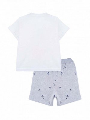 YINGZIFANG Шорты и футболка с мультипликационным, тропическим принтом для мальчиков
