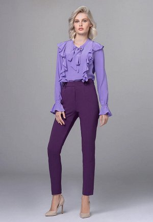 Блузка из вискозы, цвет лиловый