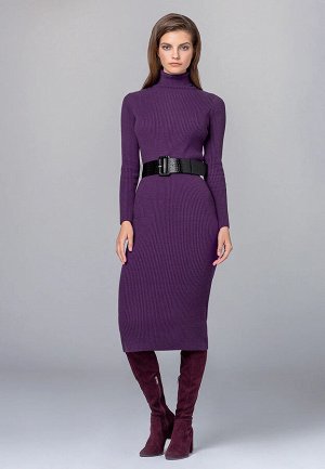 Вязаное платье, цвет фиолетовый