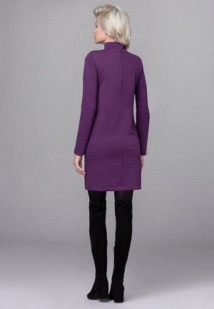 Платье трикотажное, цвет фиолетовый