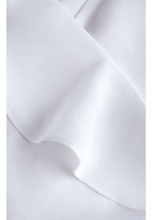 Блузка с воланами, цвет белый