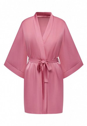 Атласное кимоно, цвет розовый