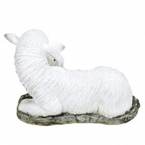 Скульптура-фигура для сада из полистоуна "Овца с овечкой" 17х16х24см (Россия)