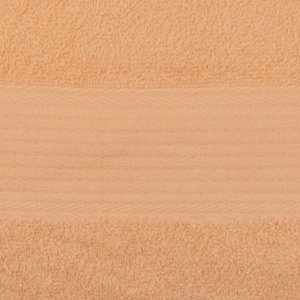 Полотенце махровое 70х130см, гладкокрашенное, 325г/м2, персиковый (Россия)