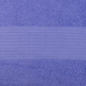 Полотенце махровое 70х130см, гладкокрашенное, 325г/м2, темно-голубой (Россия)