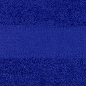 Полотенце махровое 70х130см, гладкокрашенное, 325г/м2, темно-синий (Россия)
