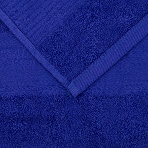 Полотенце махровое 70х130см, гладкокрашенное, 325г/м2, темно-синий (Россия)