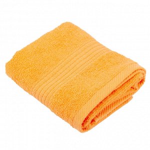 Полотенце махровое 35х60см, гладкокрашенное, 325г/м2, пастельно-оранжевый (Россия)