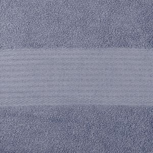 Полотенце махровое 35х60см, гладкокрашенное, 325г/м2, серый (Россия)