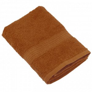 Полотенце махровое 50х90см, гладкокрашенное, 325г/м2, коричневый (Россия)