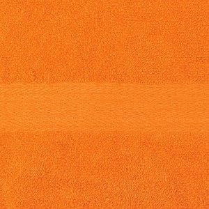 Полотенце махровое 50х90см, гладкокрашенное, 325г/м2, оранжевый (Россия)
