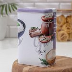 Банка для сыпучих продуктов, 2,7 л, 13,5?9,5?21,5 см, цвет МИКС