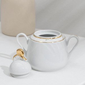 Сервиз чайный «Голубка. Бомонд», 14 предметов: чайник 1 л, 6 чашек 220 мл, 6 блюдец d=14 cм, сахарница 400 мл