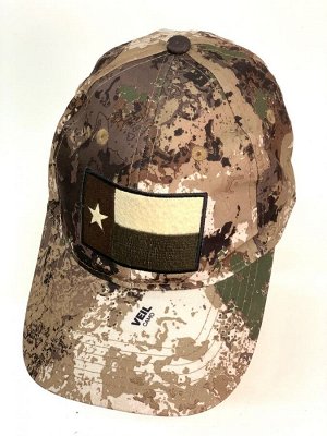 Бейсболка Камуфляжная летняя бейсболка Veil Camo с нашивкой  №1539