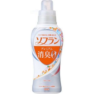 Кондиционер для белья "SOFLAN" (с длительной 3D-защитой от неприятного запаха "Premium Deodorizer Zero-?" - натуральный аромат цветочного мыла) 550 мл / 12