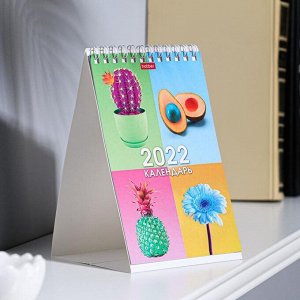 Календарь настольный, домик "Краски радости" 10х16 см, 2022 год