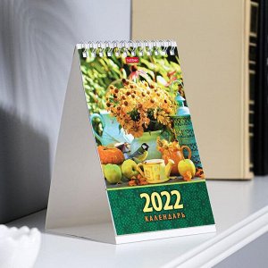 Календарь настольный, домик "Дачный натюрморт" 10х16 см, 2022 год