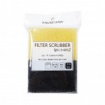 SUNG BO CLEAMY / Губка для мытья посуды из ячеистого полиуретана &quot;Filter Scrubber&quot; (средняя жёсткость) (12 х 8 х 3 см) х 2 шт.