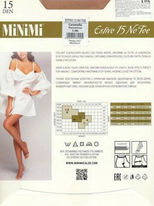 Колготки классические, Minimi, Estivo 15 NO TOE