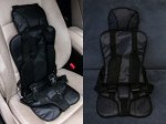 Бескаркасное автокресло Масяня чёрный
