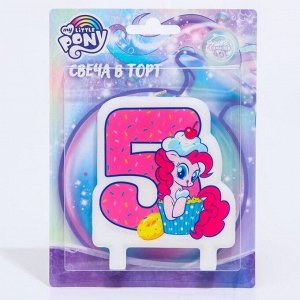 Свеча в торт цифра 5, Little Pony