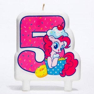 Свеча в торт цифра 5, Little Pony