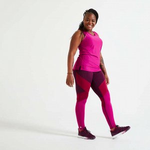 Майка для фитнеса и кардиотренировок женская FTA 500 розовая DOMYOS