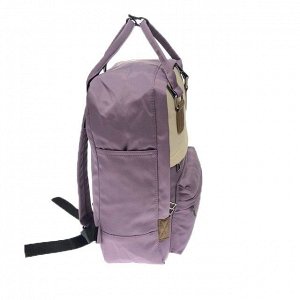 Рюкзак кэжуал Melange A4 из износостойкой ткани пурпурного цвета.