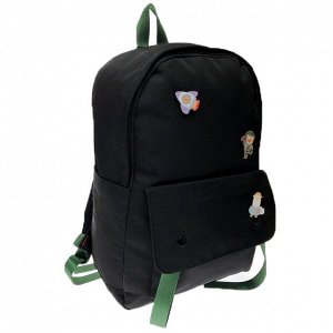Оверсайз рюкзак Setron A4 из износостойкой ткани чёрного цвета.