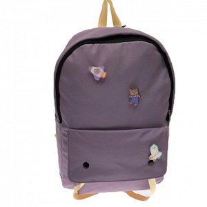 Оверсайз рюкзак Setron A4 из износостойкой ткани бледно-пурпурного цвета.