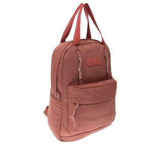 Рюкзак Sapfir A4 из износостойкой ткани пудрового цвета.