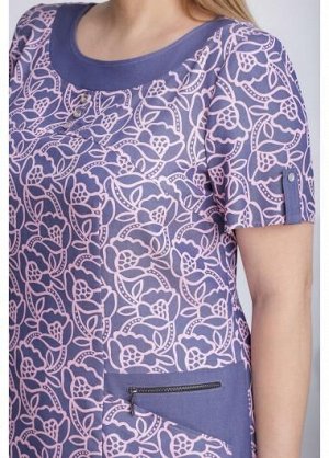 Платье Lenata 11905 розовый узор