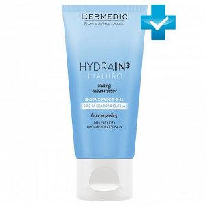 Дермедик Энзимный пилинг для сухой и обезвоженной кожи лица Hialuro Enzyme Peeling, 50 г (Dermedic, Hydrain)